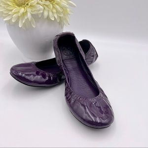 Tory Burch Eddie Patent Leather Ballet Flats Sz 7.5 M